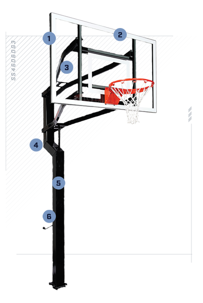 Goalsetter Captain In Ground Basketball Goal